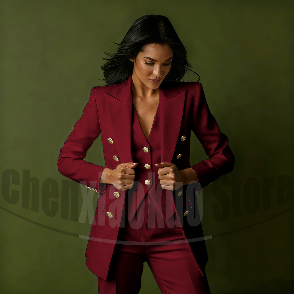 Women's Double Breasted Three  - огляд і ціна Women'S Formal Wear Suits