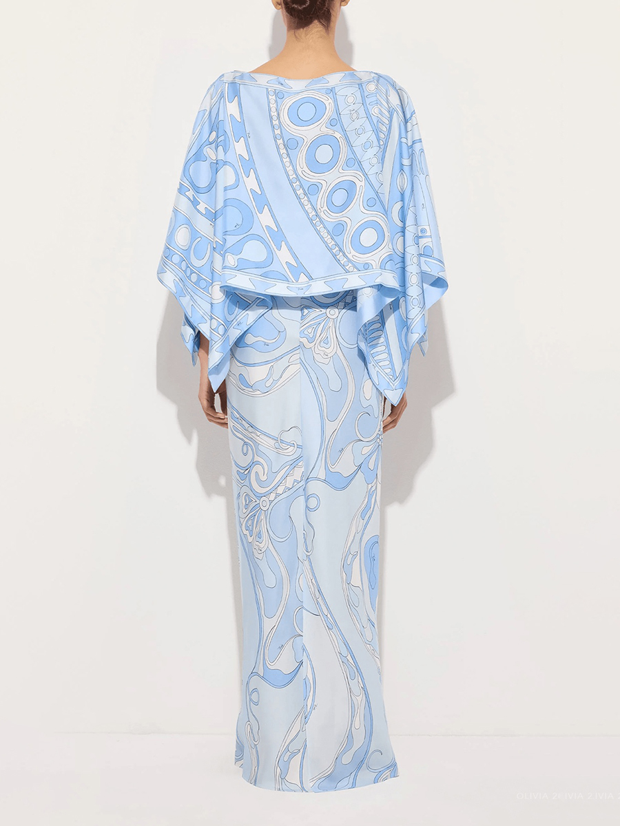 VGH Light Blue Abstract Print  - огляд і ціна Shift Dress Sleeveless