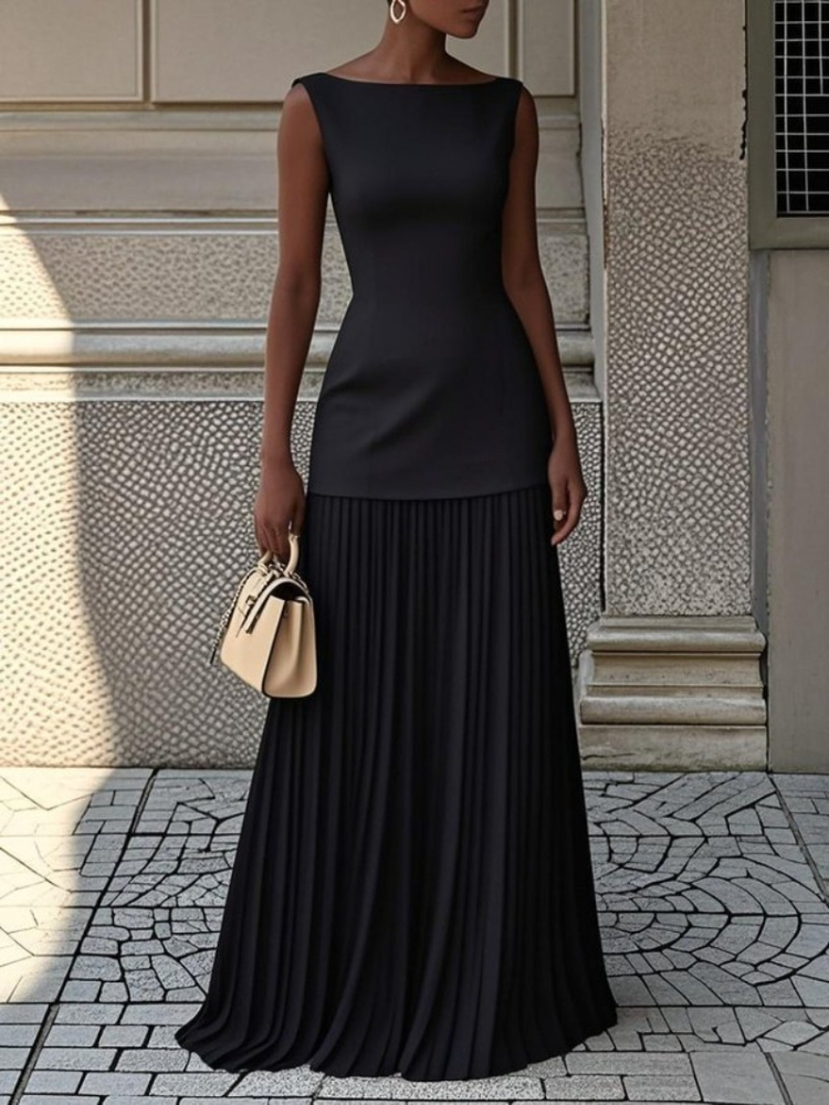 Summer New Women Elegant Solid - огляд і ціна Shift Dress Sleeveless
