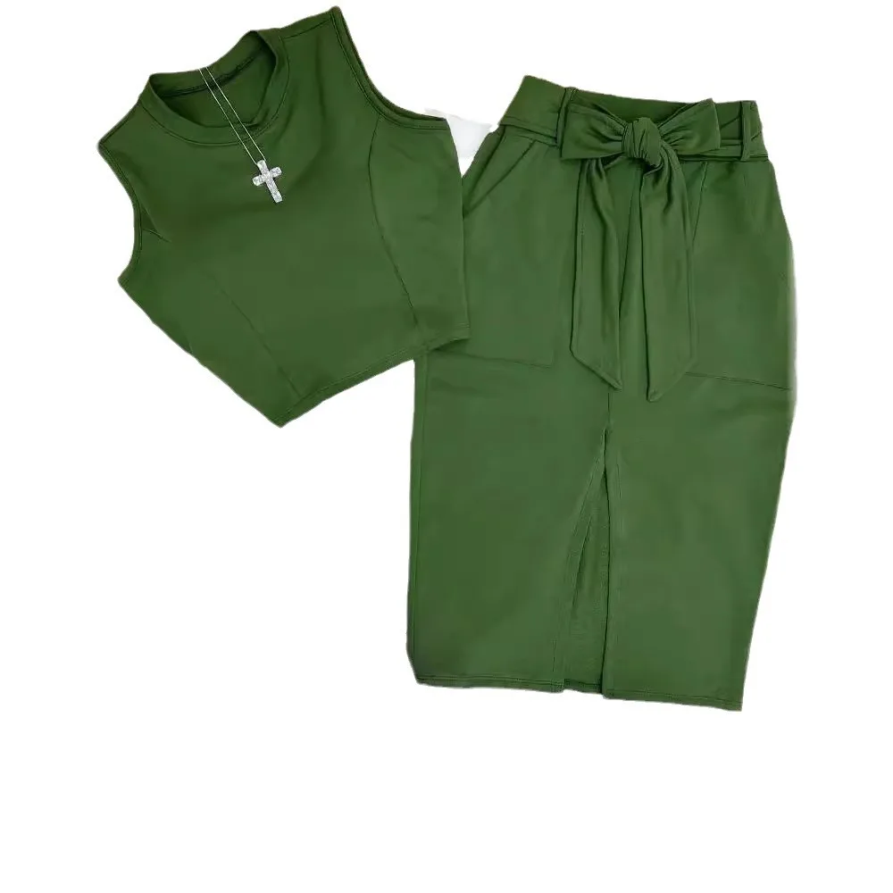 Skirt Set Women Dress Sets Two - огляд і ціна Shift Dress Sleeveless