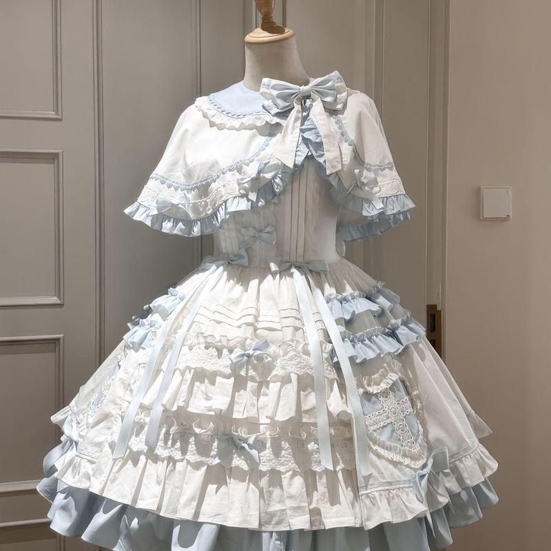 Japanese Cosplay Lolita 2 Piec - огляд і ціна Shift Dress Sleeveless
