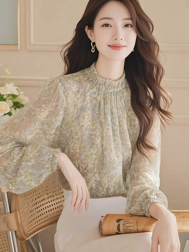 Long Sleeve Shirts Women Satin - огляд і ціна Women Formal Wear Korean