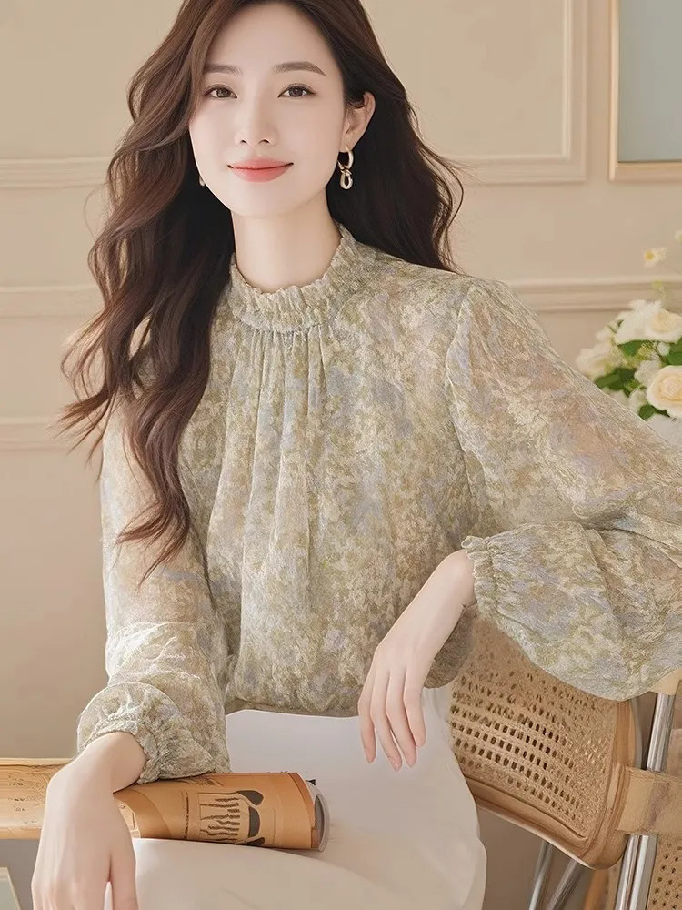 Long Sleeve Shirts Women Satin - огляд і ціна Women Formal Wear Korean