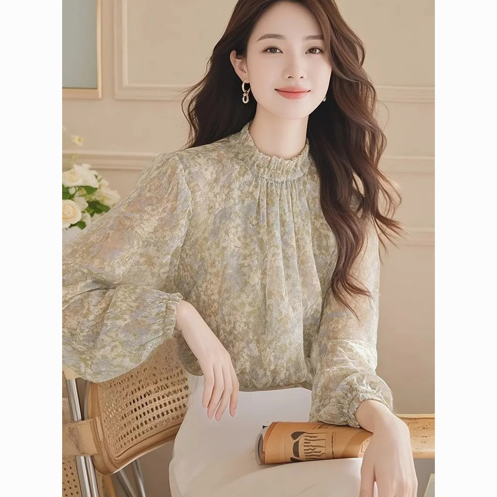 Long Sleeve Shirts Women Satin - огляд і ціна Women Formal Wear Korean