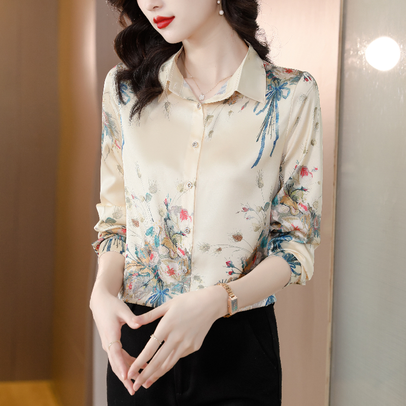 Elegant Fashion Silk Satin OL  - огляд і ціна Silk Blouse Button