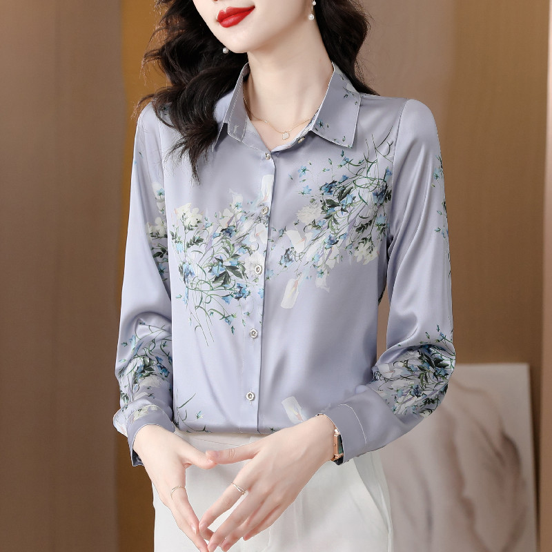 Elegant Fashion Silk Satin OL  - огляд і ціна Silk Blouse Button