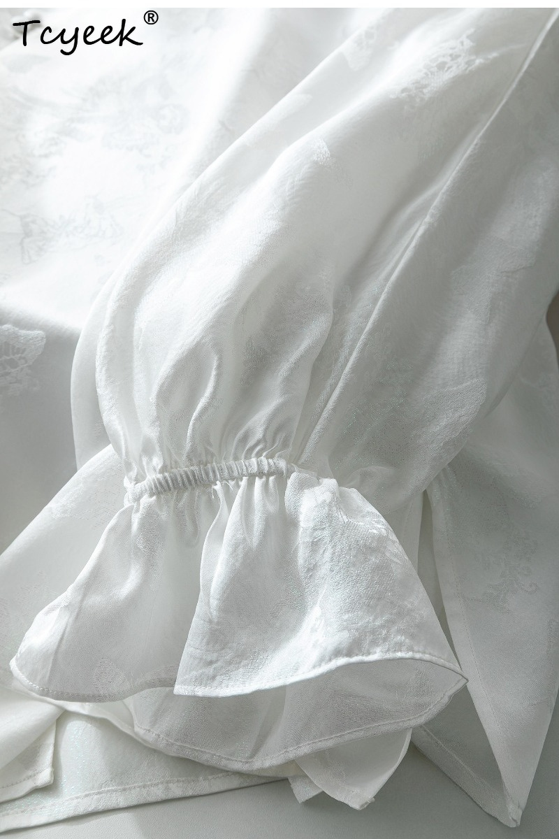 Tcyeek 100% Real Silk Blouse W - огляд і ціна Silk Blouse Button