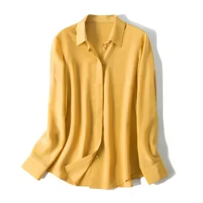 2025 Spring New Women's Silk S - огляд і ціна Silk Blouse Button