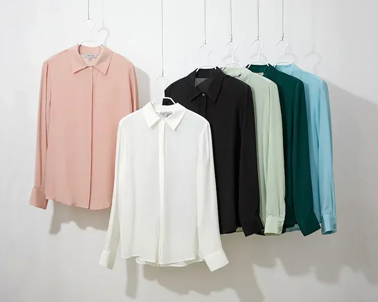 2025 Spring New Women's Silk S - огляд і ціна Silk Blouse Button