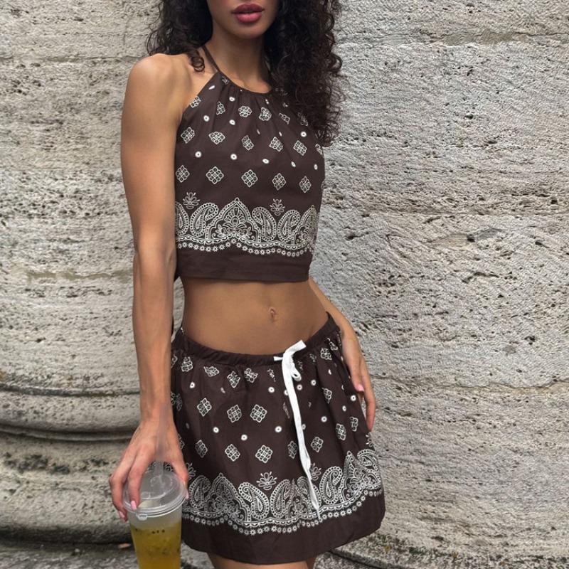 BWQ Vintage Print Dress Sets W - огляд і ціна Shift Dress Sleeveless