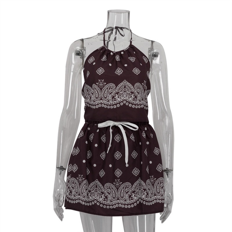 BWQ Vintage Print Dress Sets W - огляд і ціна Shift Dress Sleeveless