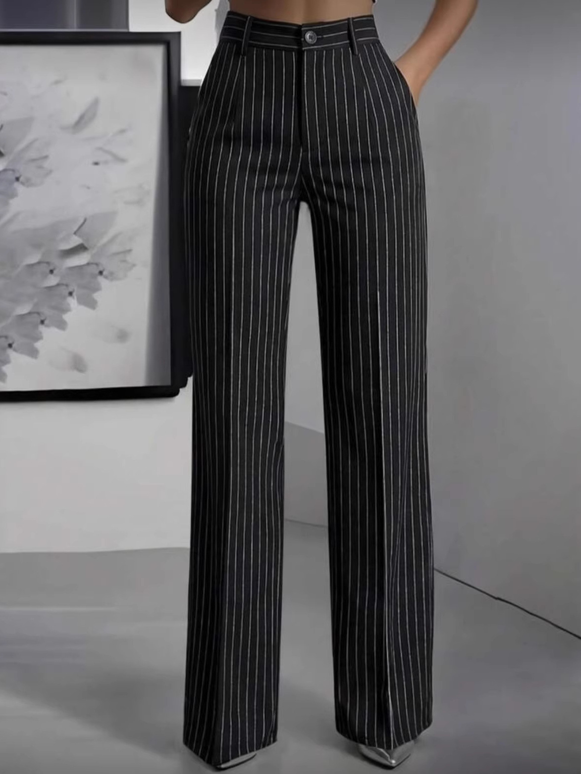 Elegant High Waist Straight Le - огляд і ціна Women'S Formal Wear With Pants