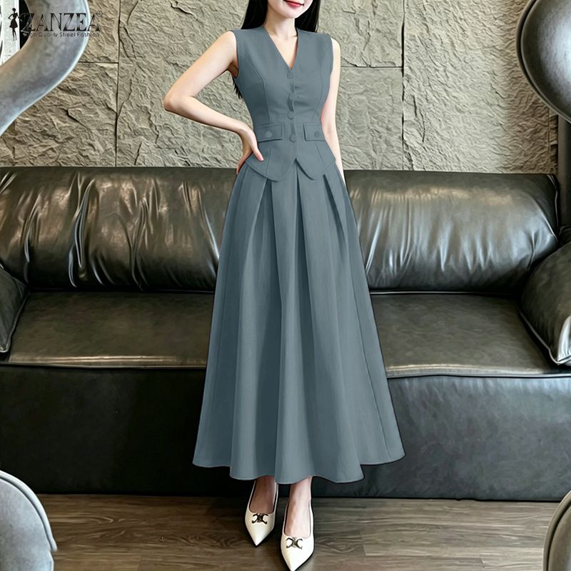 2026 ZANZEA Summer 2 Piece Set - огляд і ціна Shift Dress Sleeveless