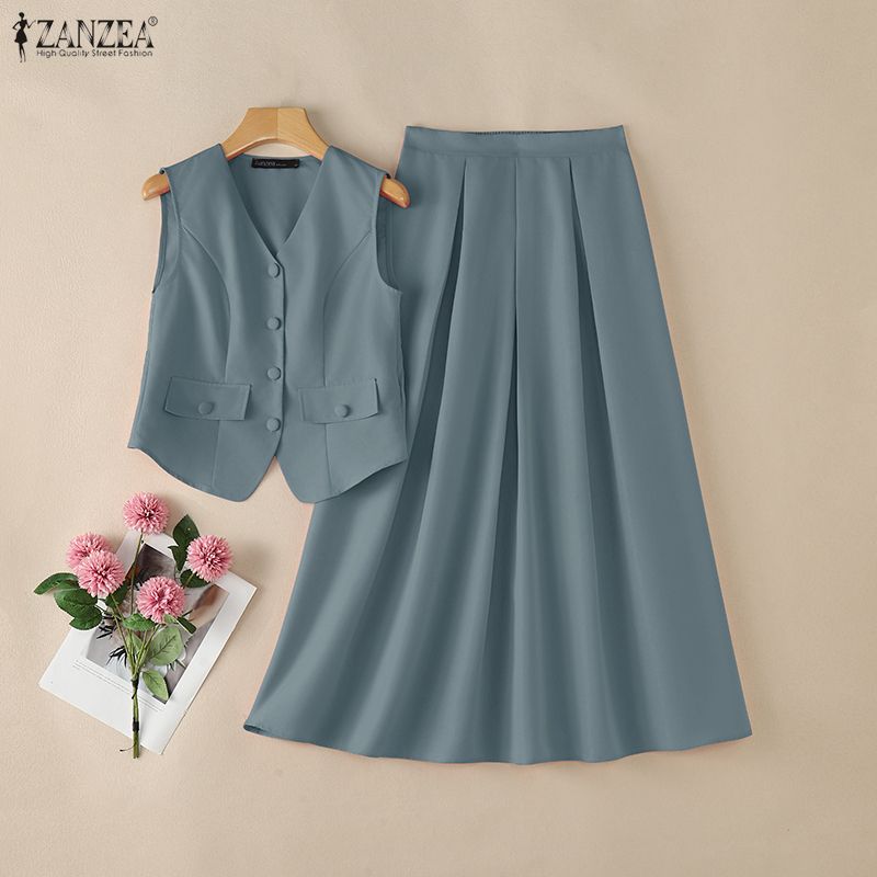 2026 ZANZEA Summer 2 Piece Set - огляд і ціна Shift Dress Sleeveless