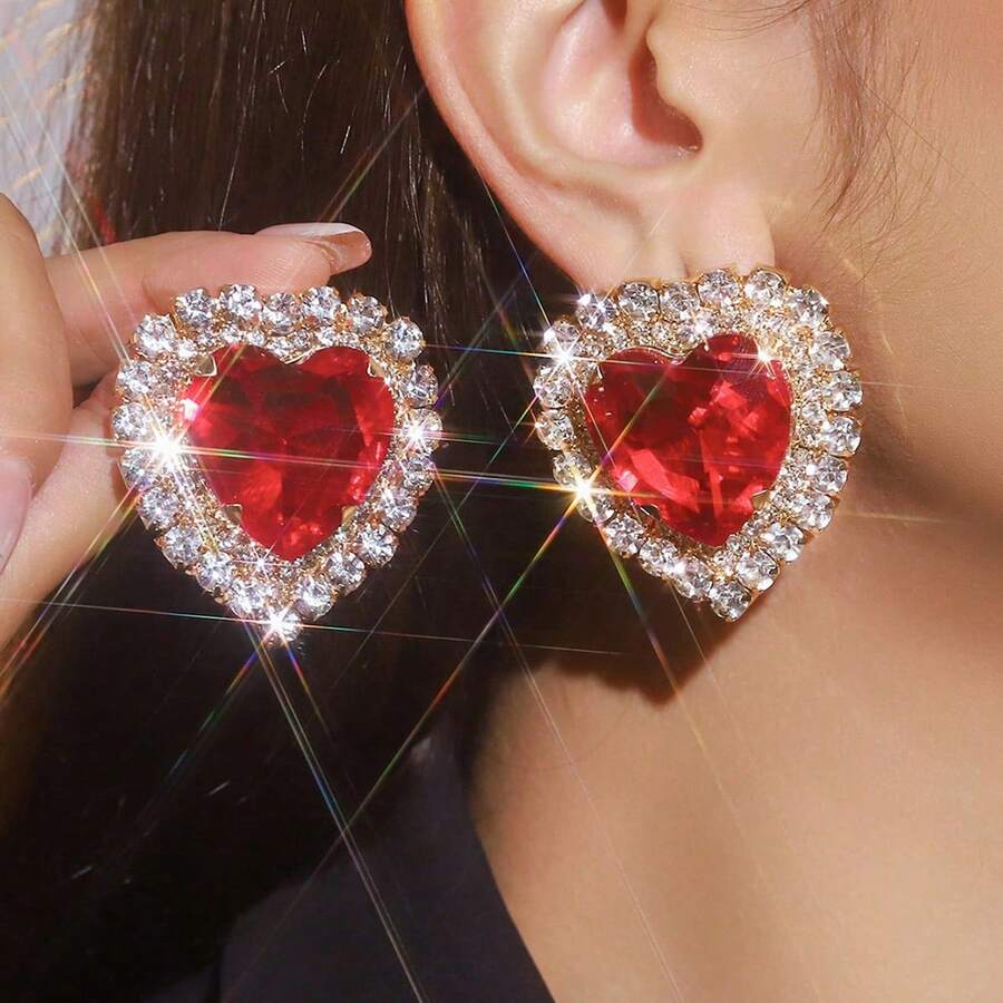 Luxury Heart-Shaped Crystal Rh - огляд і ціна Formal Wear Jewelry For Women