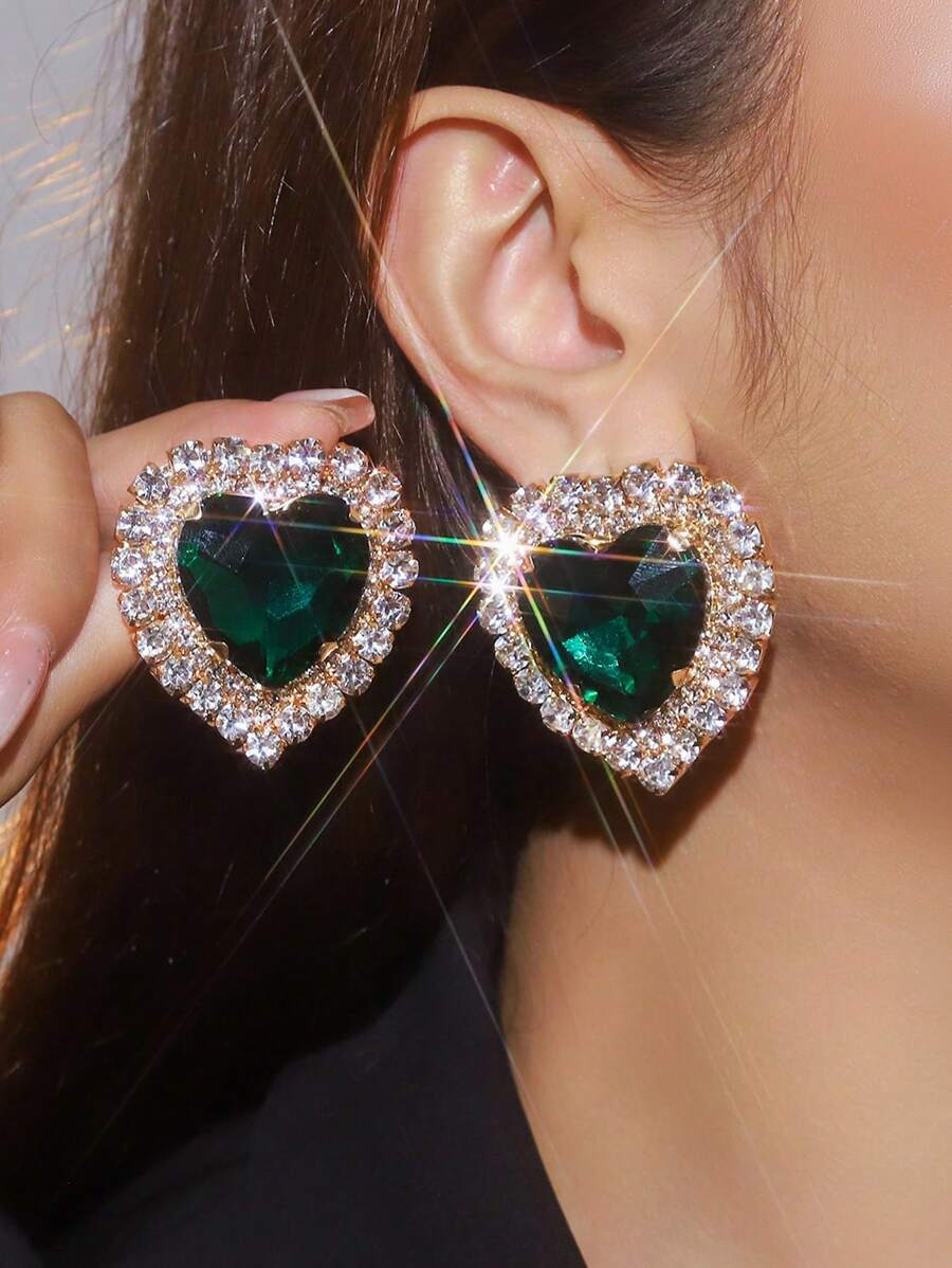 Luxury Heart-Shaped Crystal Rh - огляд і ціна Formal Wear Jewelry For Women