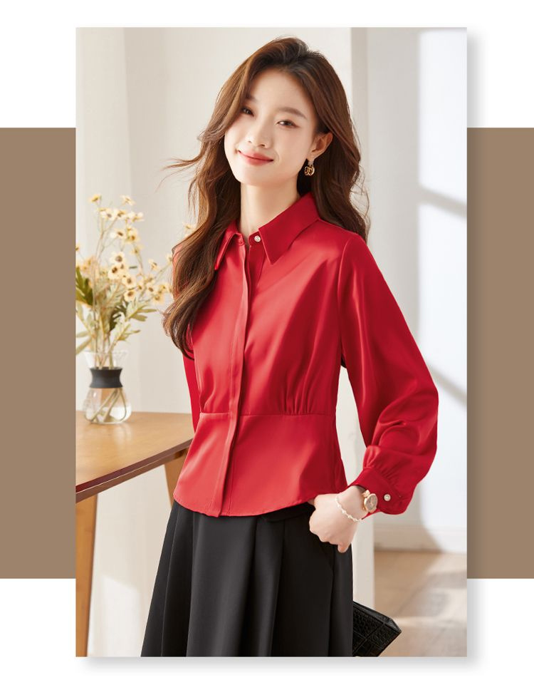 Long Sleeve Shirts Womens Cott - огляд і ціна Women Formal Wear Korean
