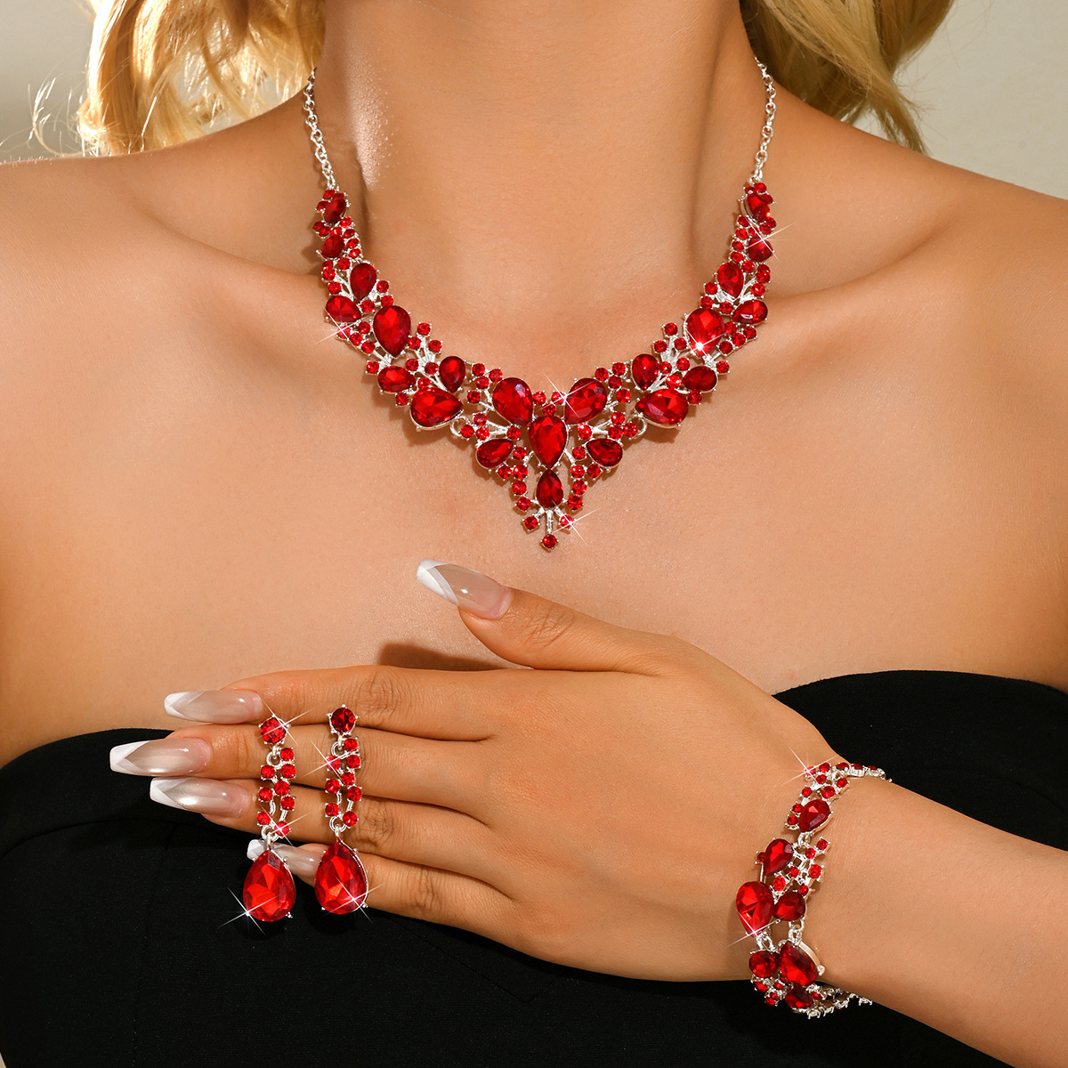Fashion 3pcs Set Alloy Jewelry - огляд і ціна Formal Wear Jewelry For Women