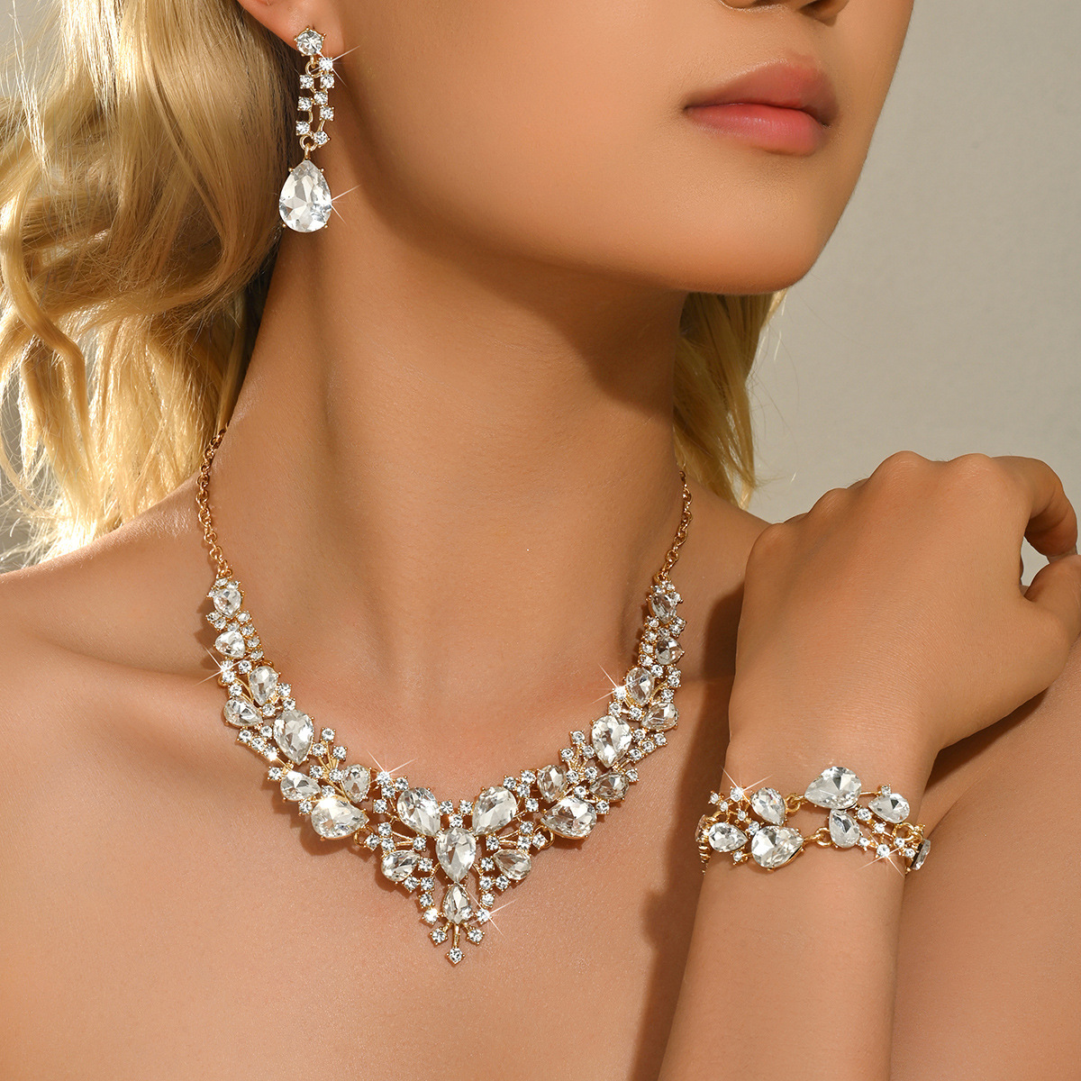 Fashion 3pcs Set Alloy Jewelry - огляд і ціна Formal Wear Jewelry For Women