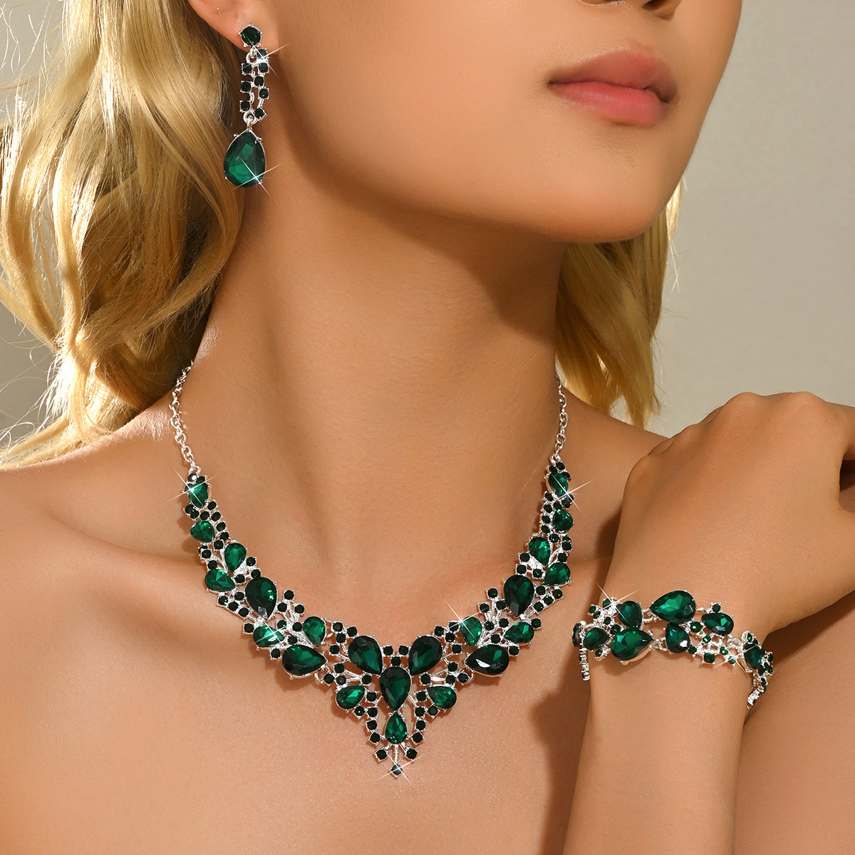 Fashion 3pcs Set Alloy Jewelry - огляд і ціна Formal Wear Jewelry For Women
