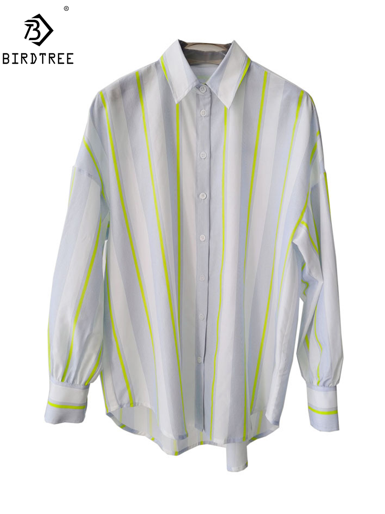 BirdTree,16MM 27.7% Real Silk  - огляд і ціна Silk Blouse Button