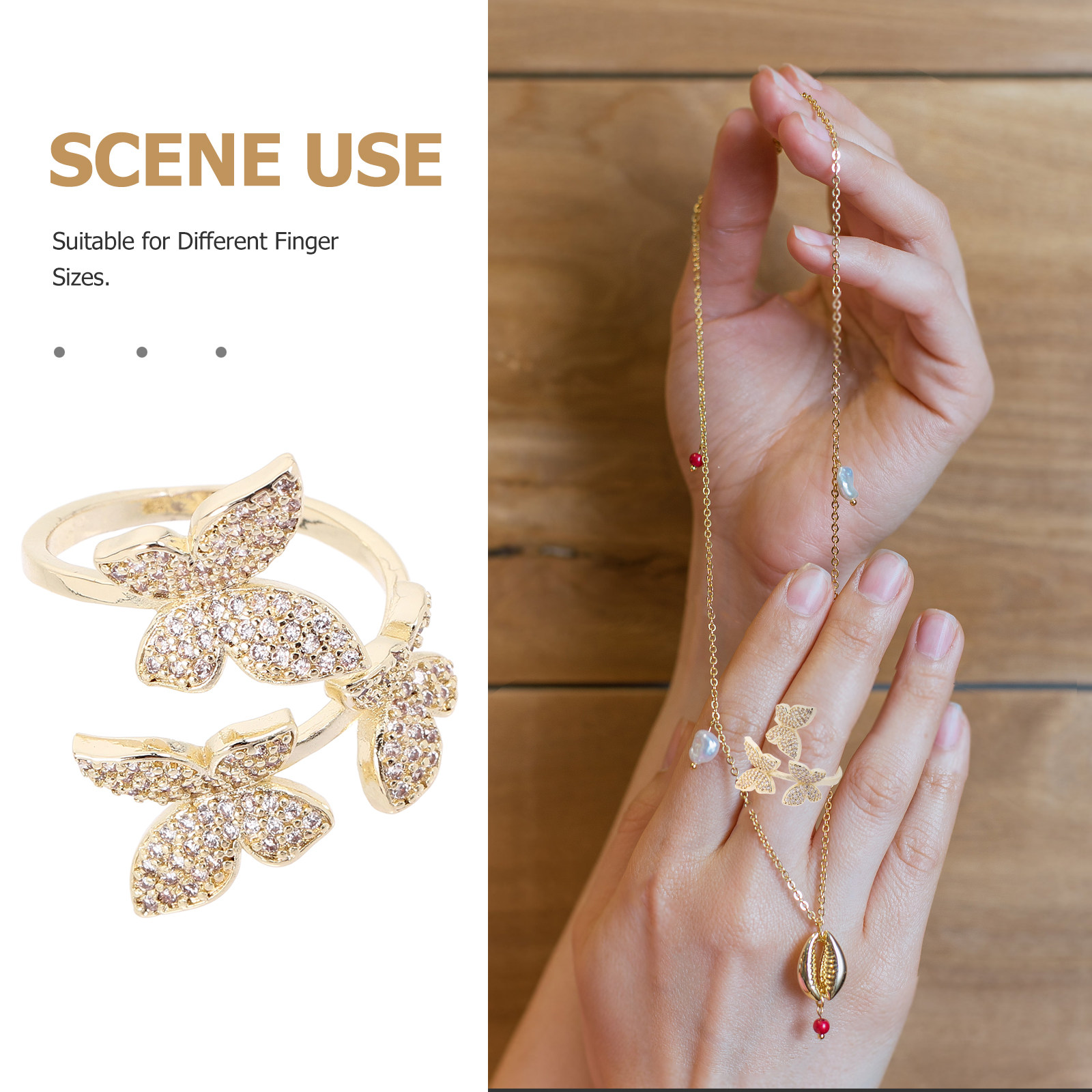 Women Zircon Butterfly Ring Op - огляд і ціна Formal Wear Jewelry For Women