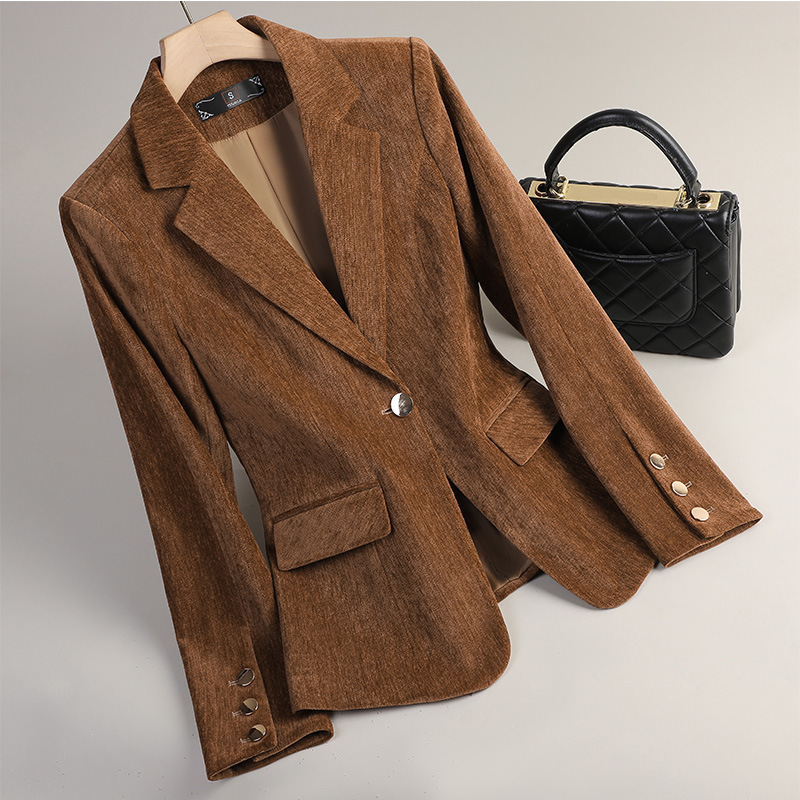 Yellow Gold Velvet Blazer Wome - огляд і ціна Women'S Formal Wear Suits