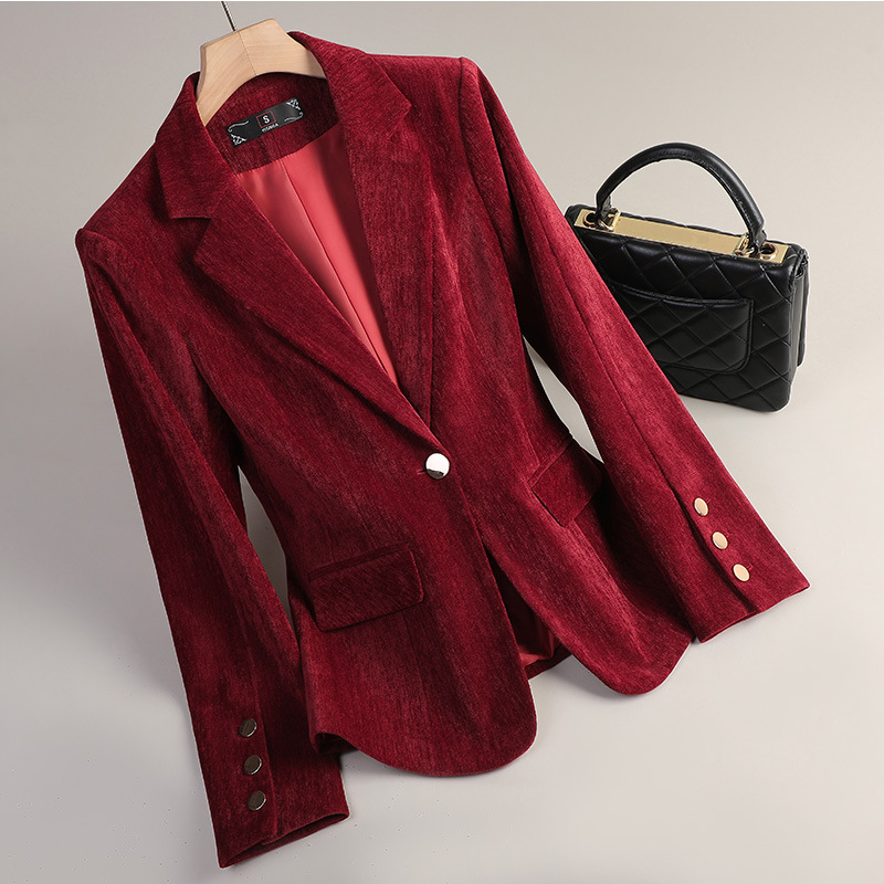 Yellow Gold Velvet Blazer Wome - огляд і ціна Women'S Formal Wear Suits