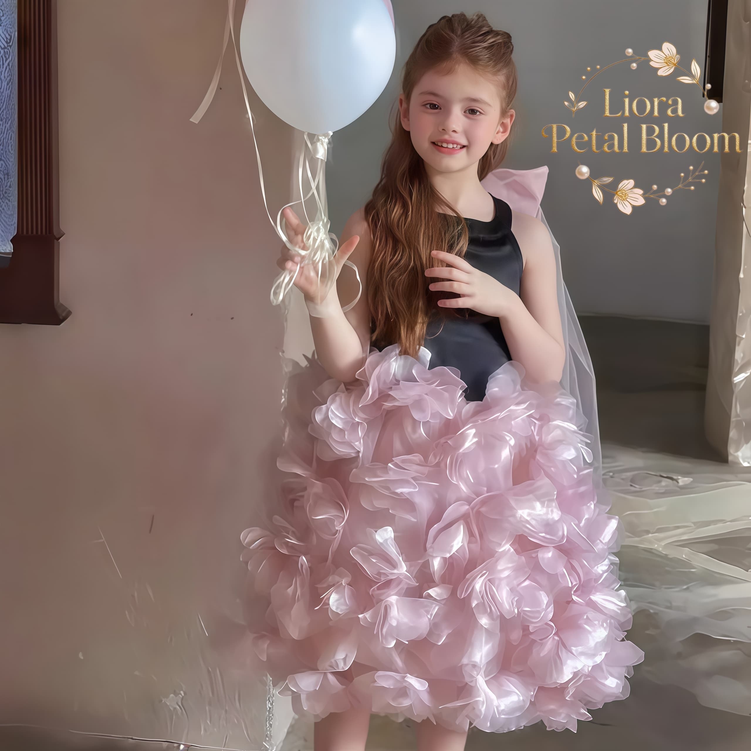 Girls' Black Floral Tulle Dres - огляд і ціна Women Formal Wear Dress