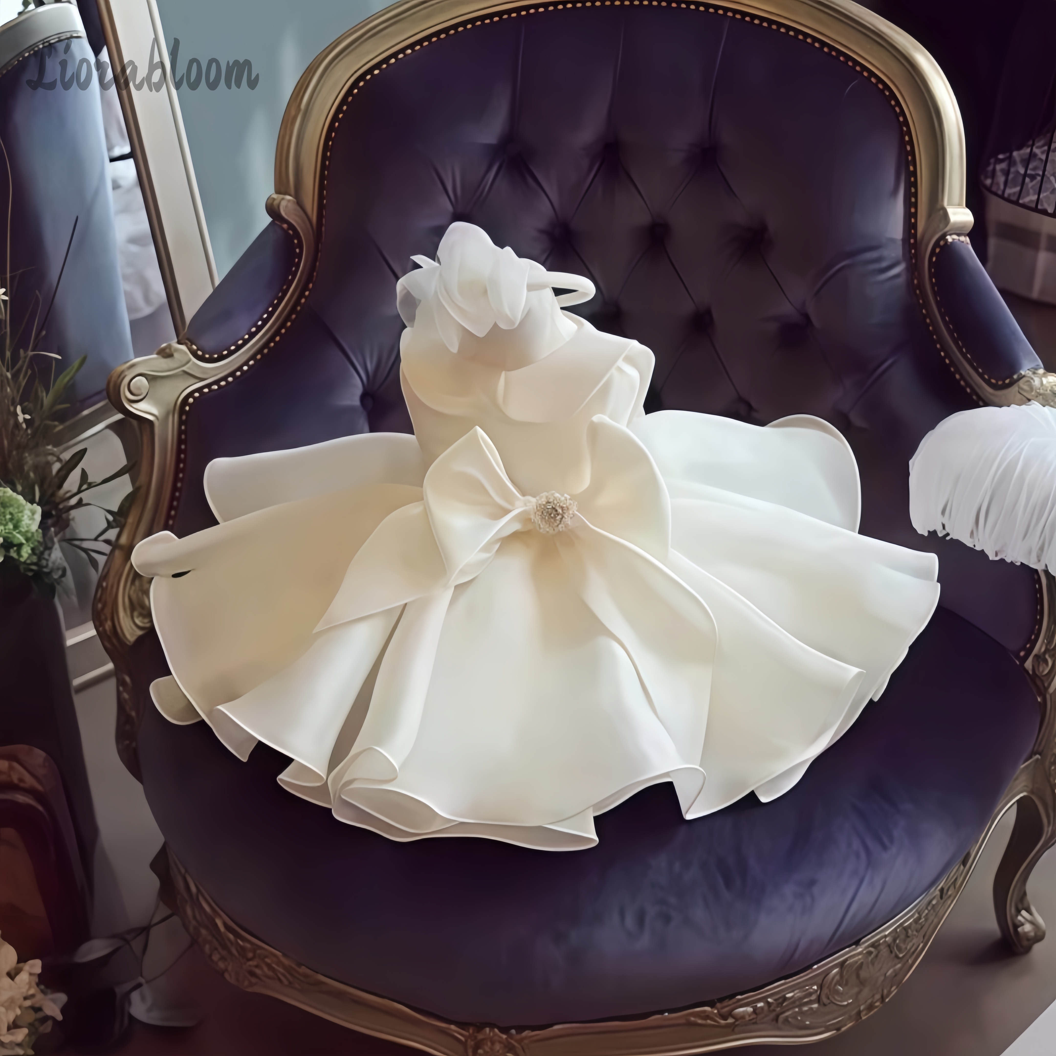 White Pearl Embellished Dress  - огляд і ціна Women Formal Wear Dress