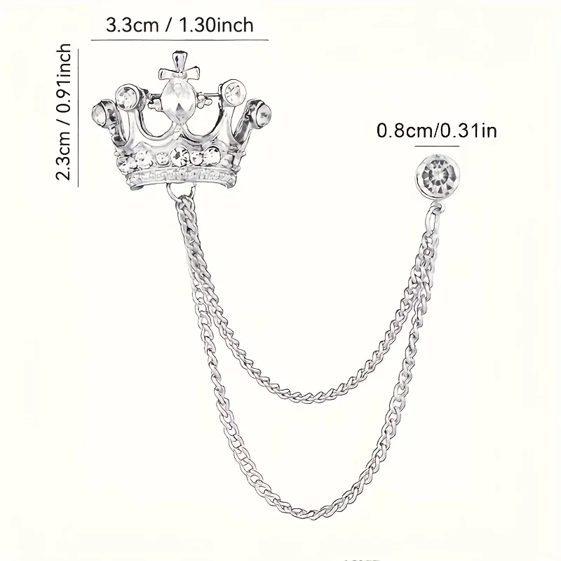 1pc Vintage Gold/Sliver Crysta - огляд і ціна Formal Wear Jewelry For Women