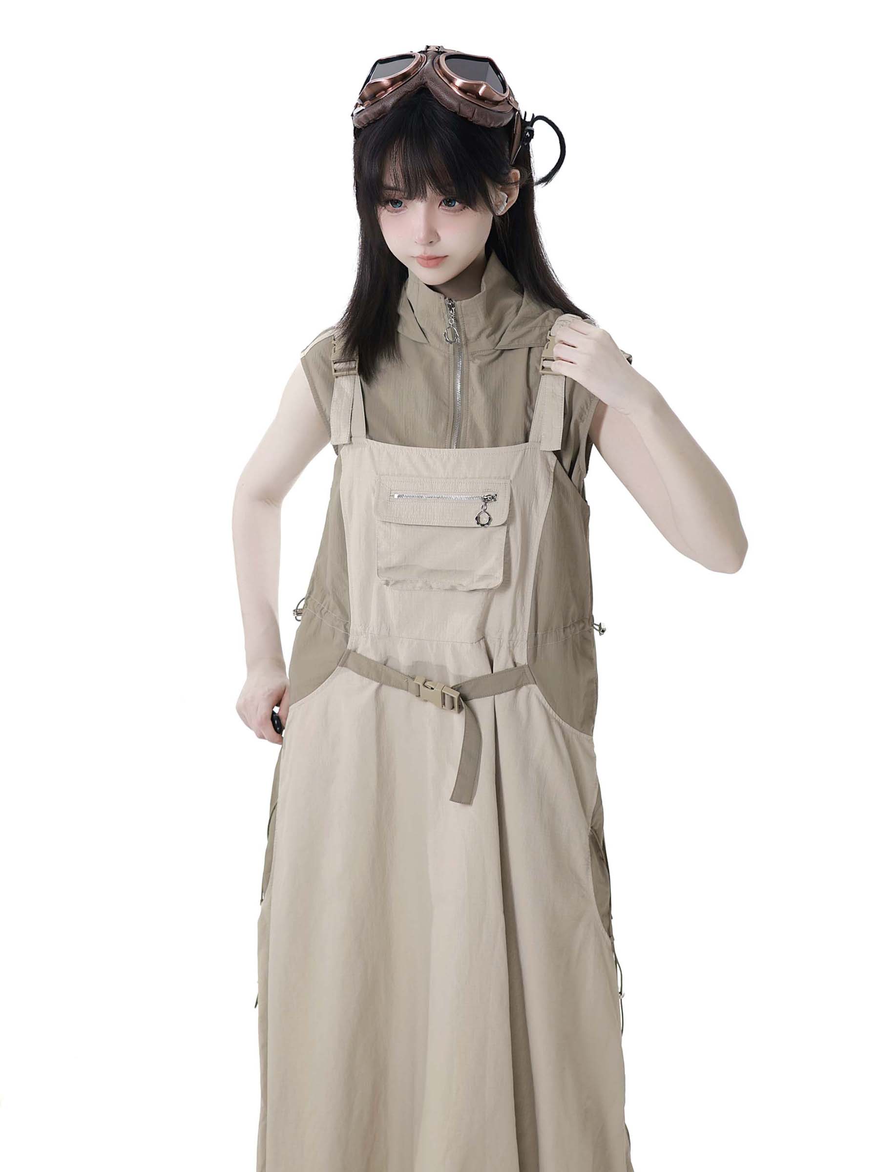 Lightweight Breathable Khaki E - огляд і ціна Shift Dress Sleeveless