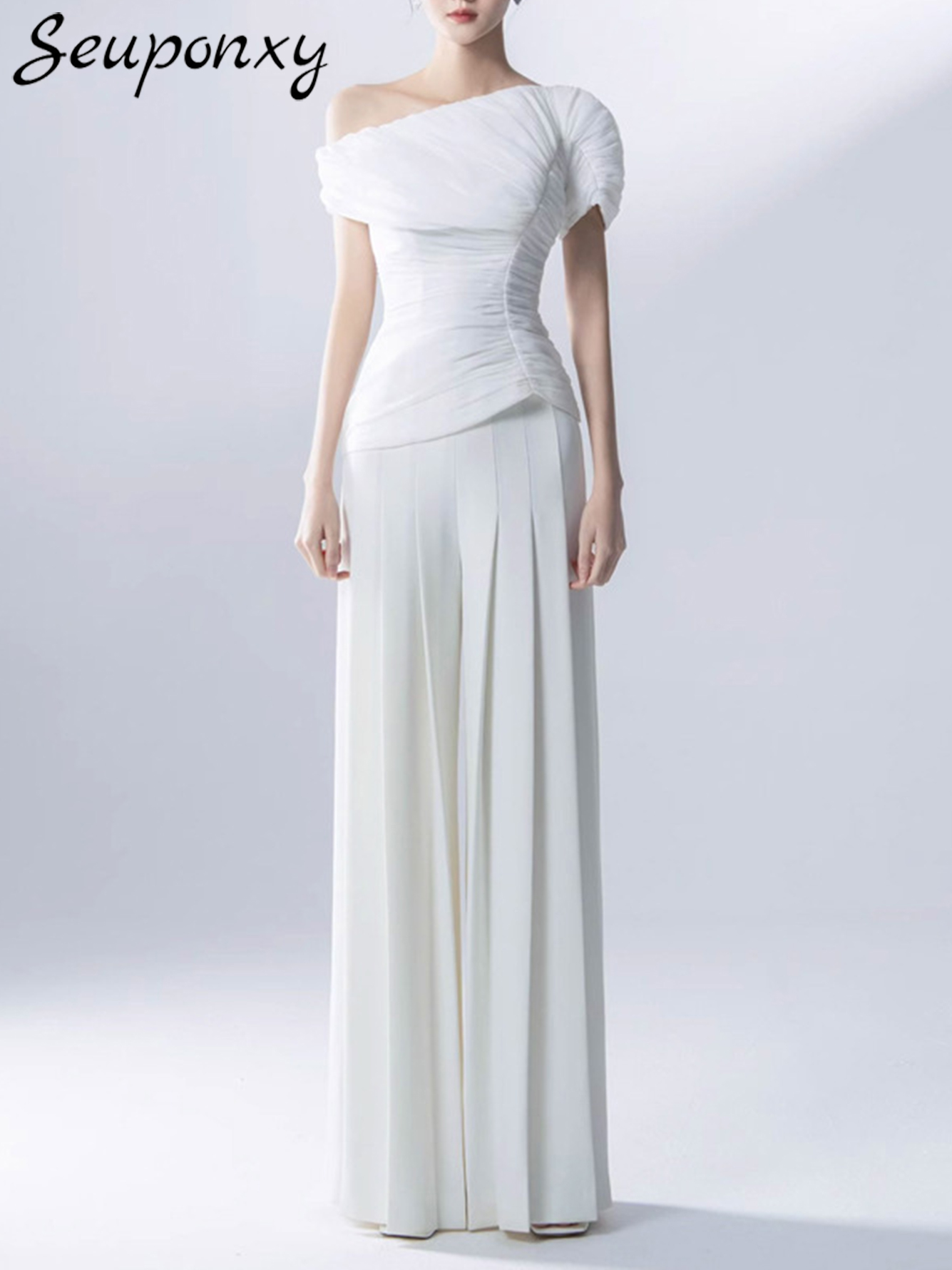 High Quality Summer New White  - огляд і ціна Women'S Formal Wear With Pants