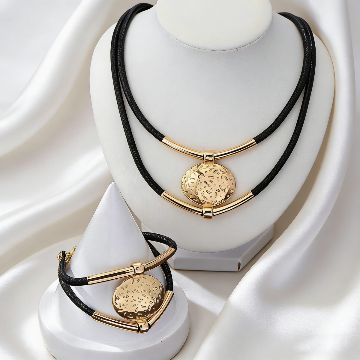 Elegant Oval Pendant Set Textu - огляд і ціна Formal Wear Jewelry For Women