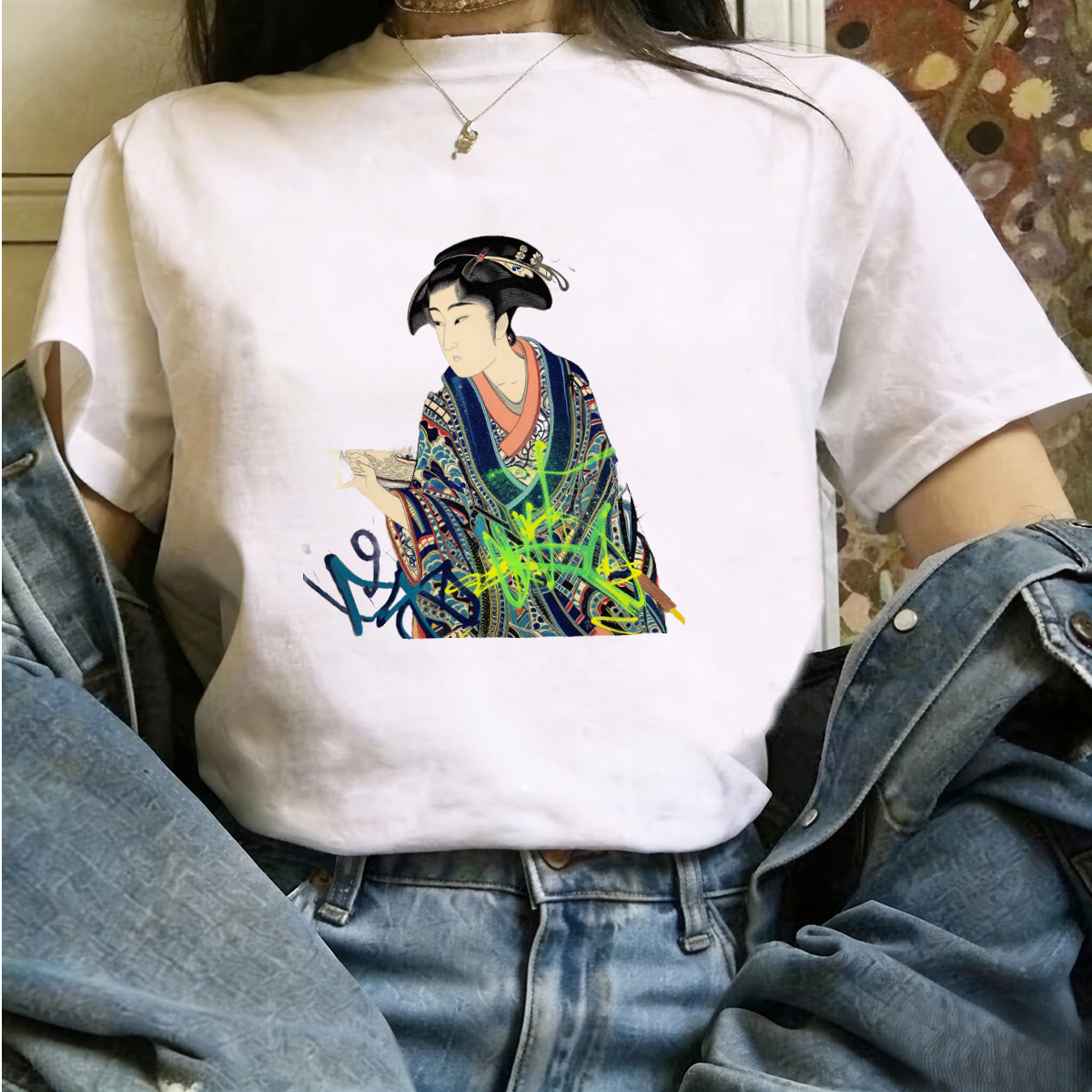 T Shirts For Woman Rune Patter - огляд і ціна Women'S Formal Traditional Wear
