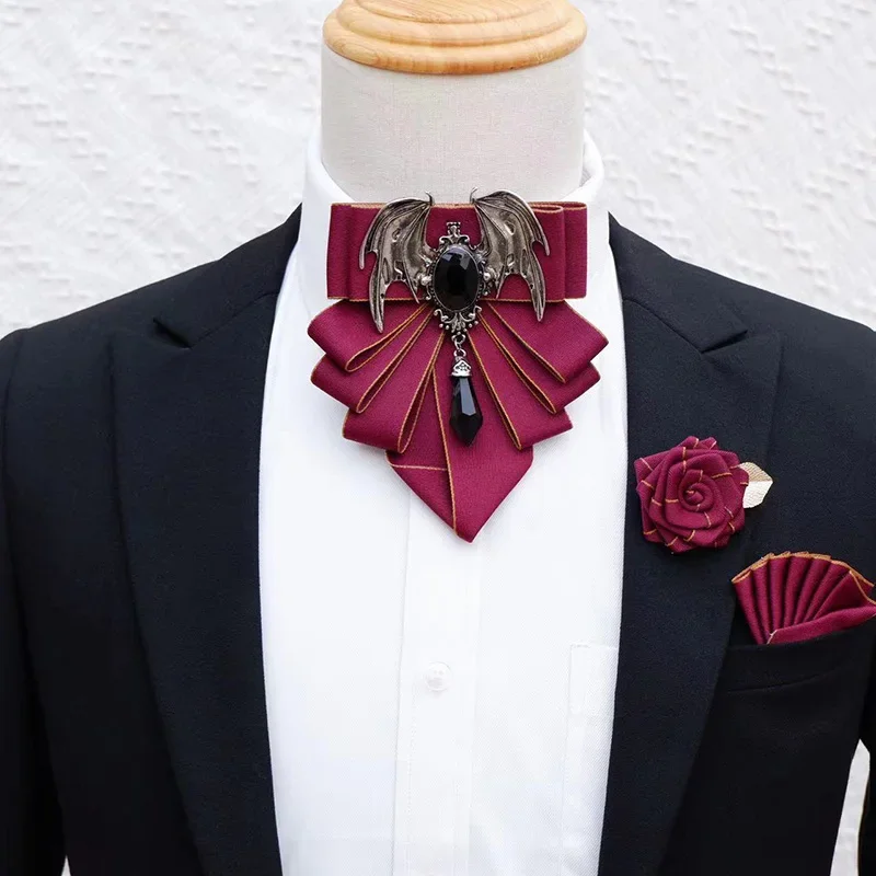 Men's Bow Tie Brooch Set Briti - огляд і ціна Women Formal Wear Korean