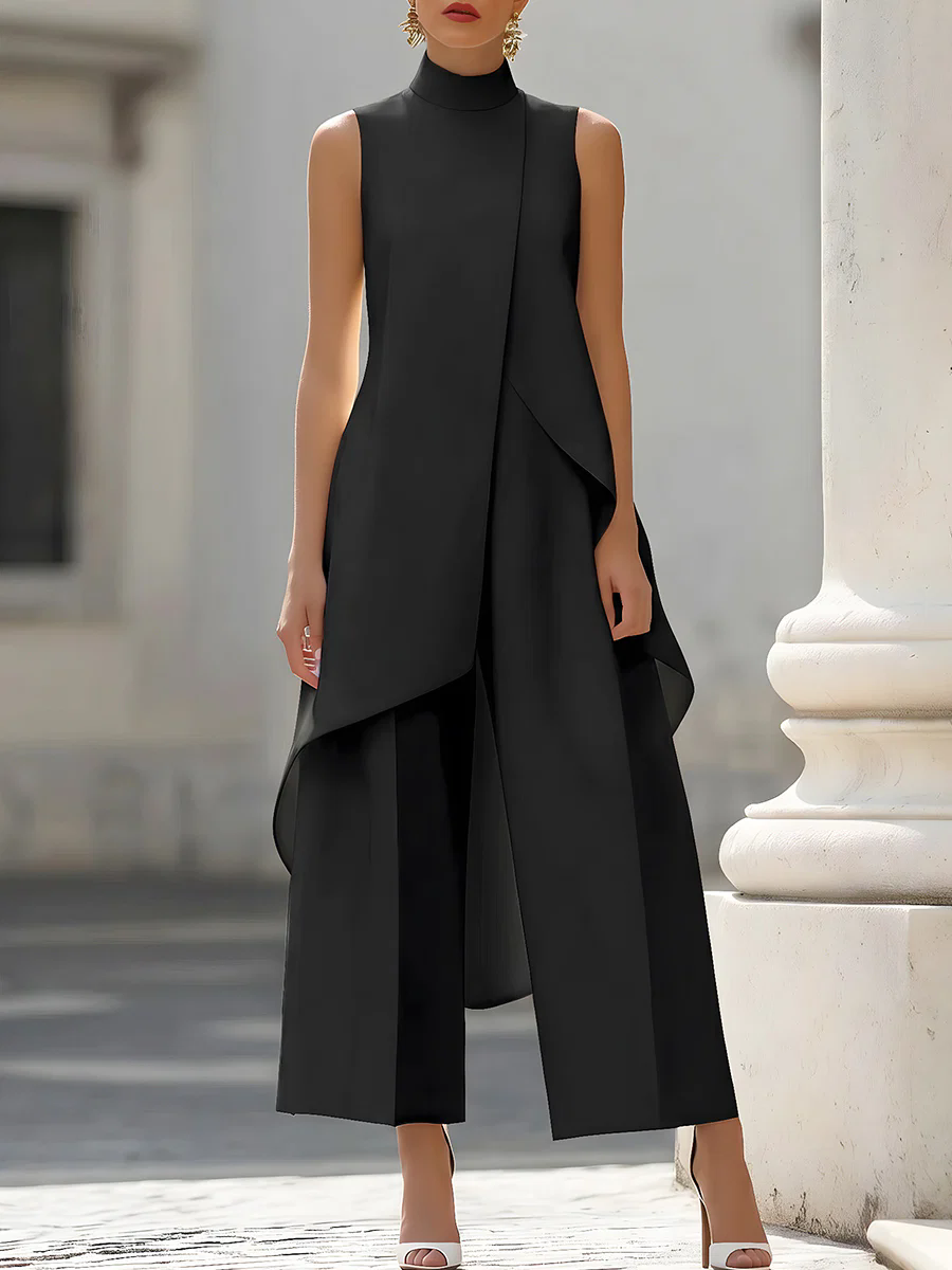 Sleeveless High Neck Asymmetri - огляд і ціна Women'S Formal Wear With Pants