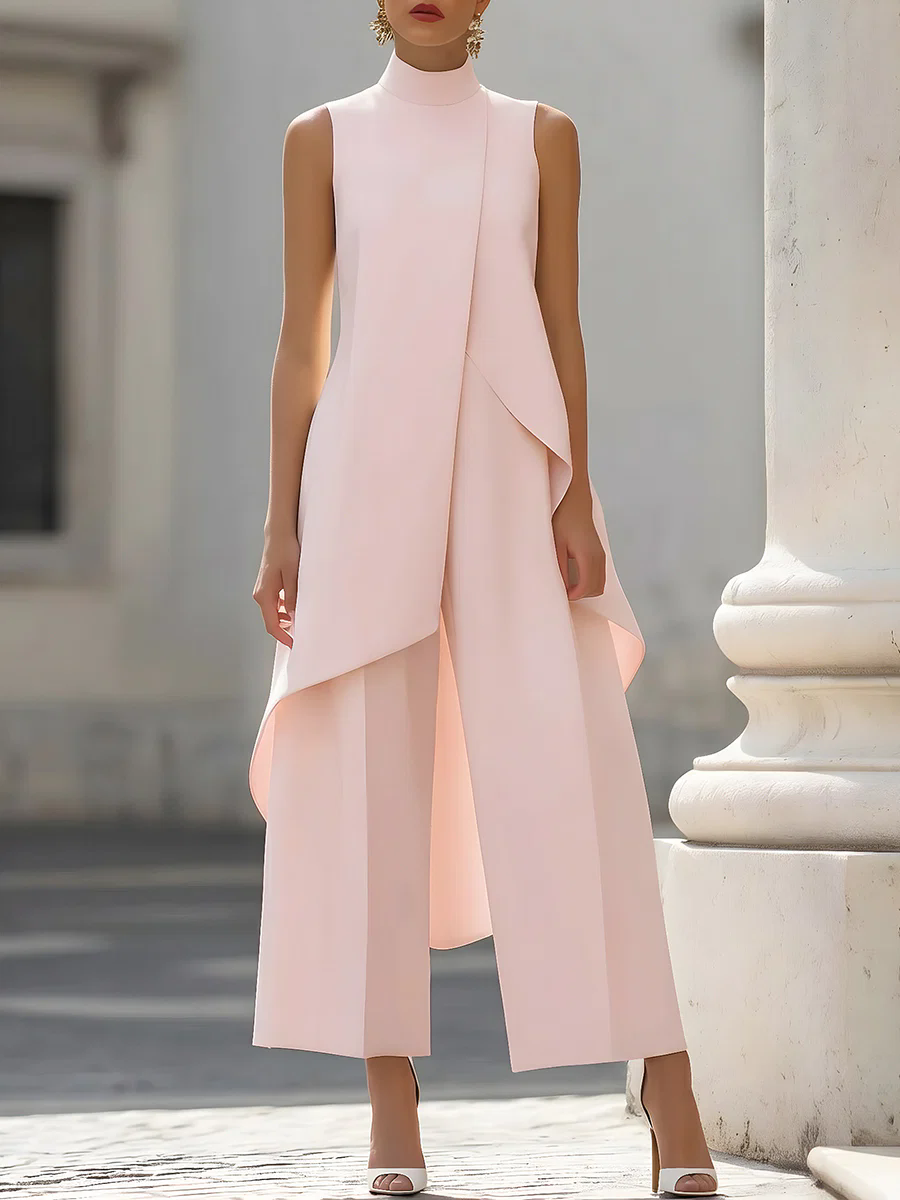Sleeveless High Neck Asymmetri - огляд і ціна Women'S Formal Wear With Pants