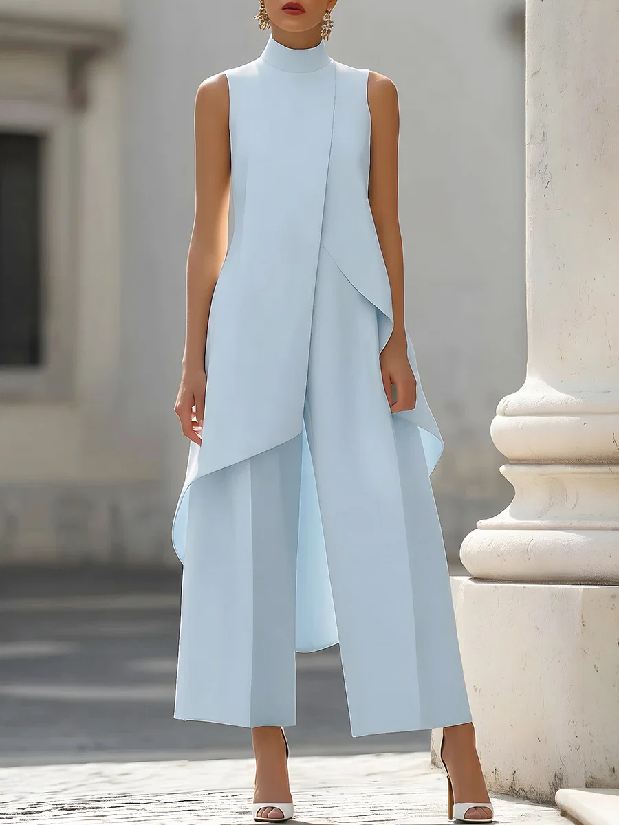Sleeveless High Neck Asymmetri - огляд і ціна Women'S Formal Wear With Pants
