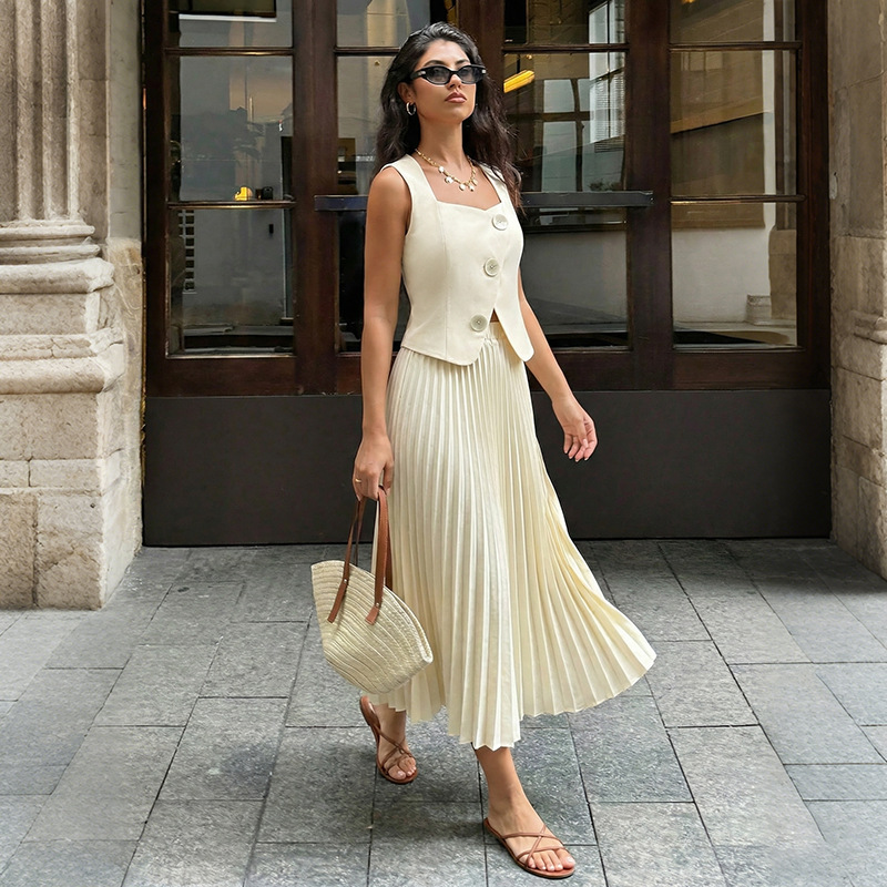 Two Pieces Women Dress Sets So - огляд і ціна Shift Dress Sleeveless