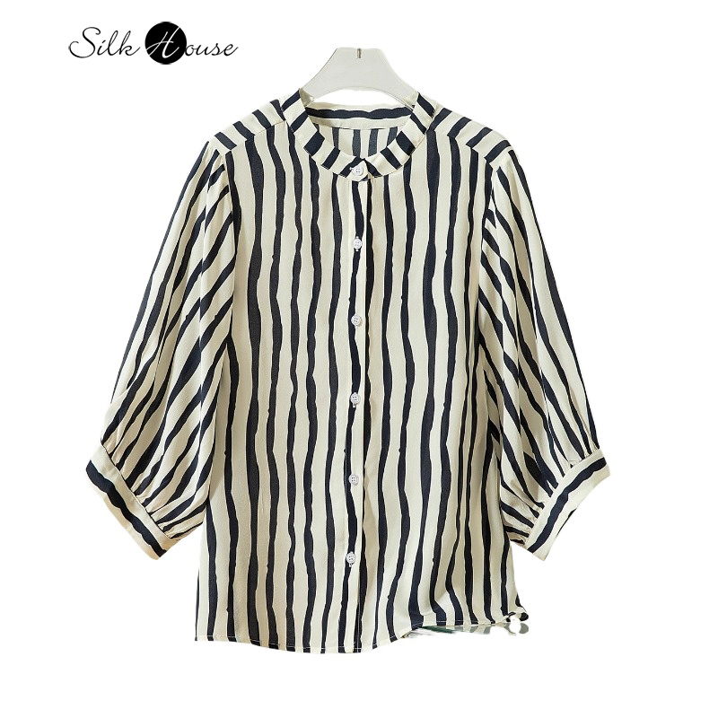 Women's Casual Early Autumn Ne - огляд і ціна Silk Blouse Button