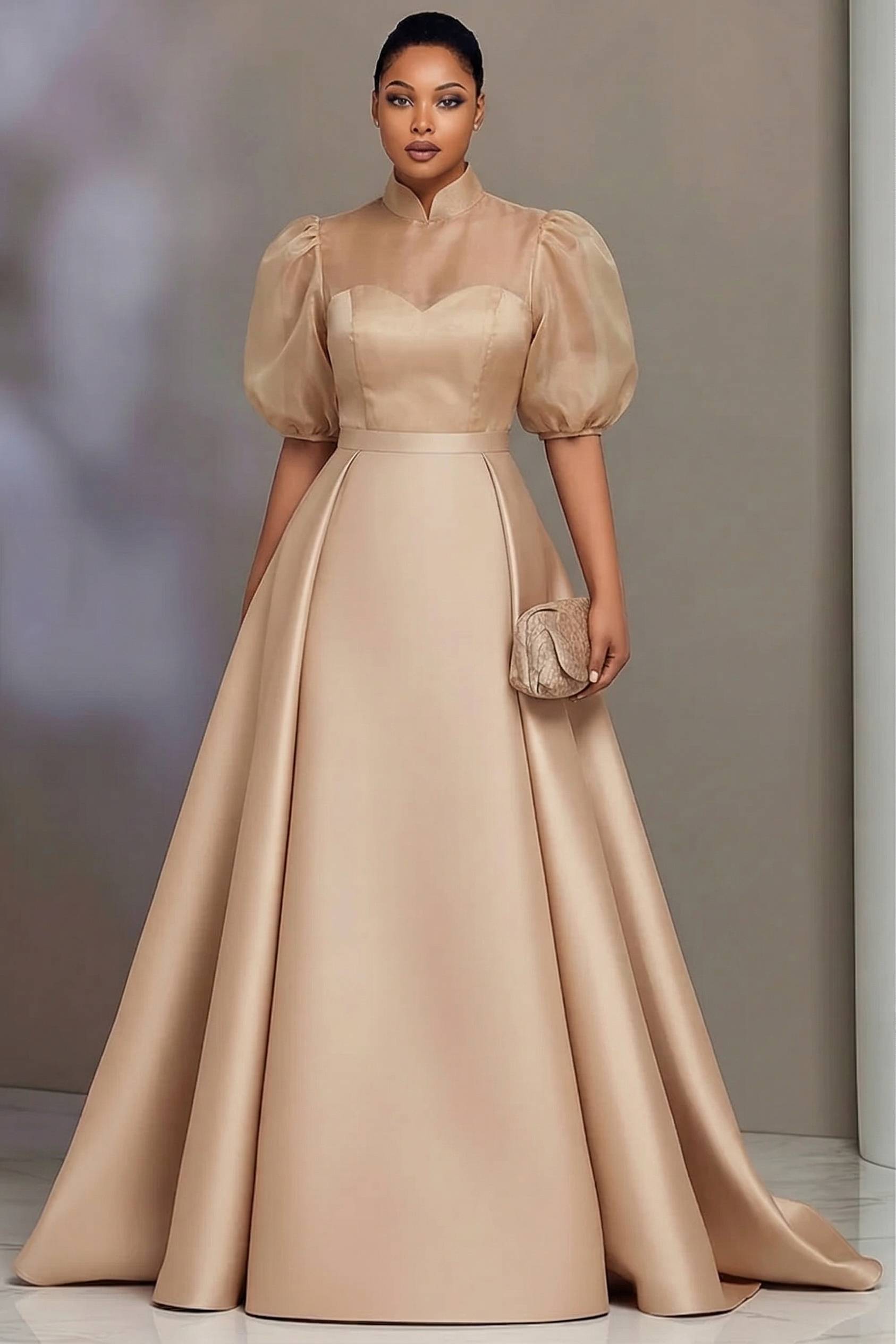 Plus Size Elegant Satin Prom D - огляд і ціна Women Formal Wear Dress