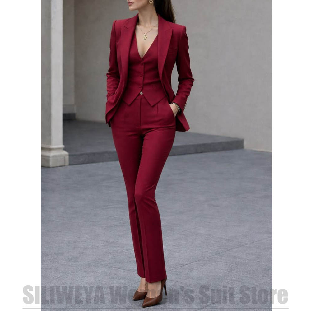 Women 3 Piece Suit Set Blazer  - огляд і ціна Women'S Formal Wear Suits