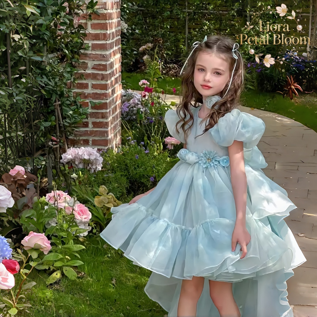 Blue Tulle Gown  Girls' Bow Pa - огляд і ціна Women Formal Wear Dress
